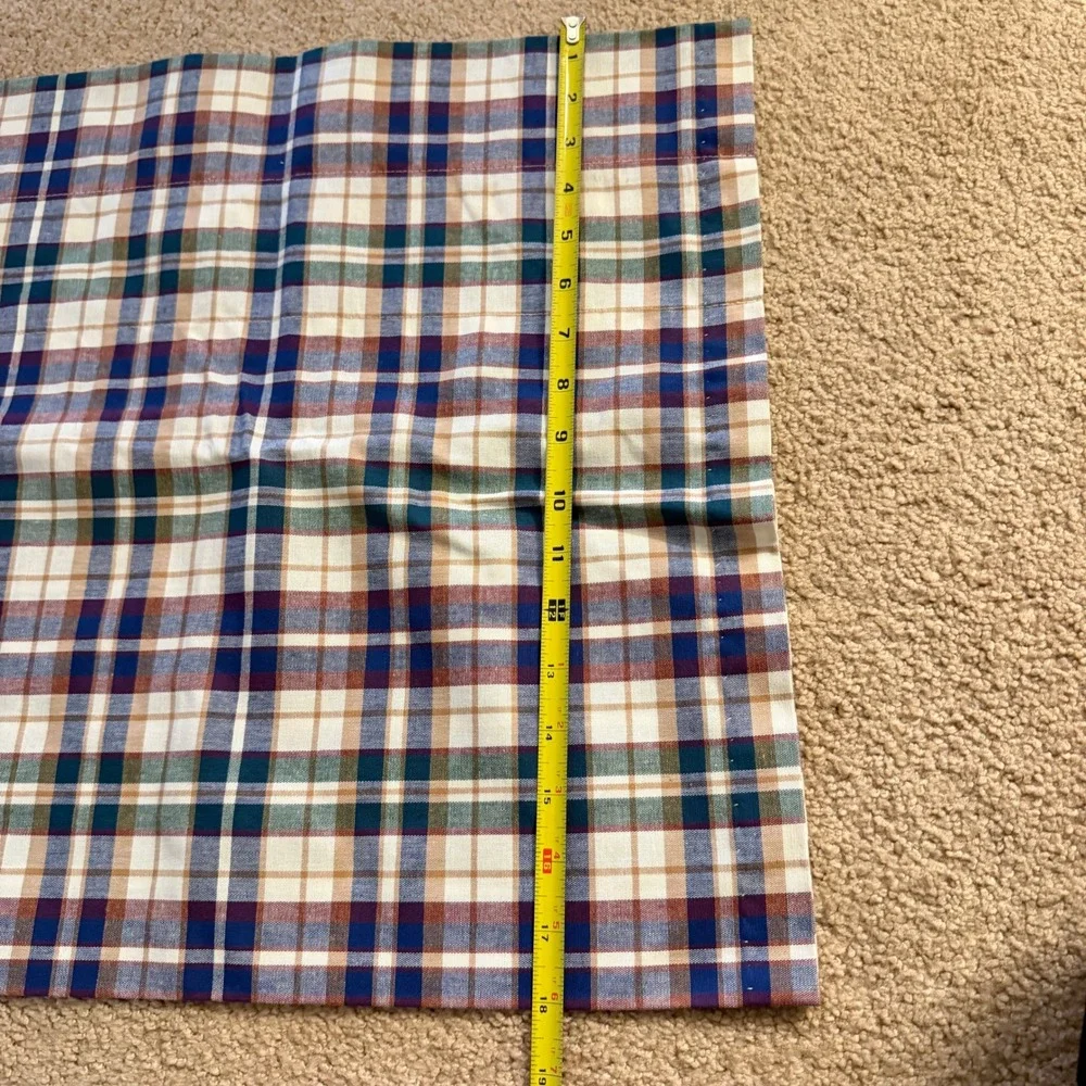 Longaberger‎ Market Day Plaid Woven Traditions Valance Farmhouse Country Vintage